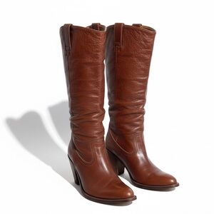 Vintage Sendra Women’s sz 6.5 Western Cowboy Leather Boots Brown Heeled Handmade